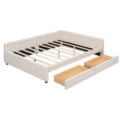 ModernLuxe Queen Upholstered Bed Frame with USB Ports and 2 Drawers -Luxe Furniture Sale GUEST 837a07a7 34d5 421f 8c2c 91fb5fc61eb3