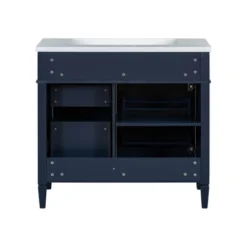36''W Bathroom Vanity With Top Sink, Modern Bathroom Storage Cabinet With 2 Drawers And 1 Tip-Out Drawer - ModernLuxe -Luxe Furniture Sale GUEST 8536dbeb b8b0 4cbd 8893 950fae6ff772