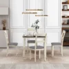 ModernLuxe Classic 5-Piece Dining Table Set with 4 Upholstered Chairs -Luxe Furniture Sale GUEST 8644c3aa 2fef 4898 911d ed54d0f1007a 1