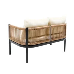 ModernLuxe 4-Piece Rattan Wicker Outdoor Patio Sofa Set with Tempered Glass Table 24 ModernLuxe 4-Piece Rattan Wicker Outdoor Patio Sofa Set with Tempered Glass Table -Luxe Furniture Sale GUEST 86e70101 f62a 4975 b176 7fcfe00e9533