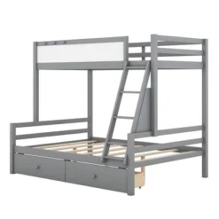ModernLuxe Twin Over Full Bunk Bed with Whiteboard and 2 Storage Drawers -Luxe Furniture Sale GUEST 8793d46e f0fc 450d 9cf5 be3dbf94331f