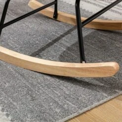 Upholstered Rocking Accent Chair With High Backrest And Armrests-ModernLuxe -Luxe Furniture Sale GUEST 87a4088a 6fab 48b8 80a1 1dd90c35e86b