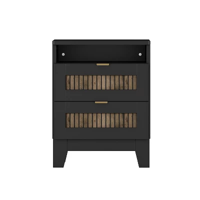 ModernLuxe 4-Piece Farmhouse Bedroom Set with Platform Bed, Dresser, and 2 Nightstands 8 ModernLuxe 4-Piece Farmhouse Bedroom Set with Platform Bed, Dresser, and 2 Nightstands - Image 6