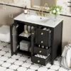 ModernLuxe 36" Bathroom Vanity with Ceramic Sink - Solid Wood Cabinet with Soft-Close Doors & 3 Drawers 2 ModernLuxe 36" Bathroom Vanity with Ceramic Sink - Solid Wood Cabinet with Soft-Close Doors & 3 Drawers -Luxe Furniture Sale GUEST 8920bf7b c494 40bf a941 a5bff923d0e9