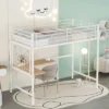 Twin Metal Loft Bed With Desk And Metal Grid - ModernLuxe 1 Twin Metal Loft Bed With Desk And Metal Grid - ModernLuxe -Luxe Furniture Sale GUEST 8a5fe0a0 4862 4958 bb3a fd7570013ac5