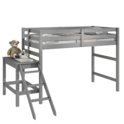 ModernLuxe Modern Wood Loft Bed with Platform and Integrated Ladder -Luxe Furniture Sale GUEST 8af74315 9552 49fa a3ae e0d7e27b4f8a