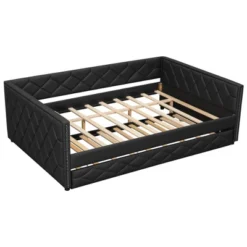 ModernLuxe Full XL Upholstered Daybed with Trundle and App-Controlled LED Lights 16 ModernLuxe Full XL Upholstered Daybed with Trundle and App-Controlled LED Lights -Luxe Furniture Sale GUEST 8ba10b6b 0ccd 48b5 86a5 fac7a51ebb9f