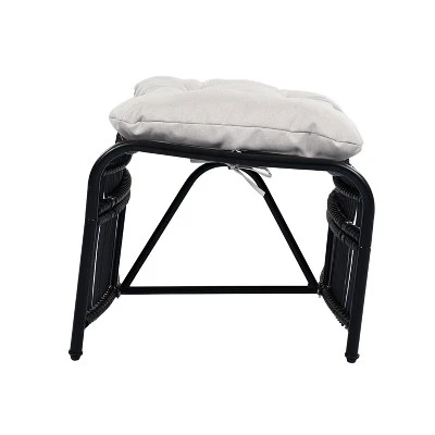 ModernLuxe 3-Piece Wicker Patio Furniture Set with Lounge Chair & Ottoman 11 ModernLuxe 3-Piece Wicker Patio Furniture Set with Lounge Chair & Ottoman - Image 9