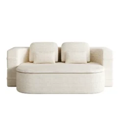 Foldable Sofa Convertible Sleeper Sofa Bed Floor Sofa Corduroy Upholstered Lounge Sofa With Multi Functional Blanket & Pillows - ModernLuxe 10 Foldable Sofa Convertible Sleeper Sofa Bed Floor Sofa Corduroy Upholstered Lounge Sofa With Multi Functional Blanket & Pillows - ModernLuxe -Luxe Furniture Sale GUEST 8c4de0f7 658b 4304 ac96 84e2ba5c2f62