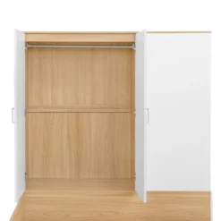 Full Size Platform Bed Frame With 6 Drawers, Shelves, Desk, USB Ports & Wardrobe - ModernLuxe -Luxe Furniture Sale GUEST 8cd6eecc 72d7 4d70 bacd abfc6a456644