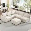 U-Shaped Sectional Sofa Couch, L-Shaped Sofa With A Movable Ottoman And Two USB Ports For Living Room - ModernLuxe 1 U-Shaped Sectional Sofa Couch, L-Shaped Sofa With A Movable Ottoman And Two USB Ports For Living Room - ModernLuxe -Luxe Furniture Sale GUEST 8d6fd868 5c7f 4b8e 8059 d60928b4f68a