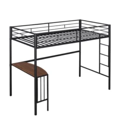 ModernLuxe Twin Size Metal Loft Bed with Integrated Desk and Ladder -Luxe Furniture Sale GUEST 8d7d6992 2afb 4a81 a524 1204bdc7c504