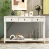 ModernLuxe Console Table with 3 Storage Drawers and Long Bottom Shelf 1 ModernLuxe Console Table with 3 Storage Drawers and Long Bottom Shelf -Luxe Furniture Sale GUEST 8f7f0075 a19b 47d2 8027 6e34b5a7b687