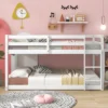 ModernLuxe Modern Twin Over Twin Floor Bunk Bed with Ladder and Guardrails 1 ModernLuxe Modern Twin Over Twin Floor Bunk Bed with Ladder and Guardrails -Luxe Furniture Sale GUEST 8fc08e4e ea16 4770 8b0a 0a7e4f8da44b