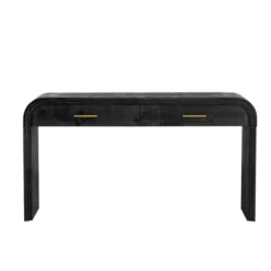 59"W Retro Silhouette Console Table, Entryway Table With Open Style And Two Top Drawers 4Q -ModernLuxe -Luxe Furniture Sale GUEST 9033df6a ed6c 42eb a76b 52dafd141ccc