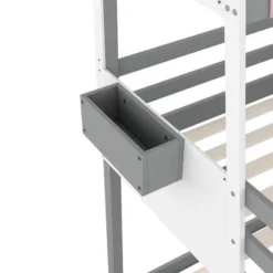 ModernLuxe Twin Over Twin Car-Shaped Bunk Bed with Drawers and Shelves -Luxe Furniture Sale GUEST 90b12642 0ee3 42c1 9360 d44c31bd6c0a