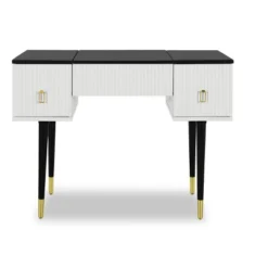 43.3" Modern Vanity Table Set With Flip-Up Mirror, LED Lights And Storage - ModernLuxe -Luxe Furniture Sale GUEST 924c0bef e00a 4a91 84b4 f797bf246170