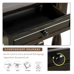 64"L Extra-thick Console Table With Drawers And Shelf-ModernLuxe 13 64"L Extra-thick Console Table With Drawers And Shelf-ModernLuxe -Luxe Furniture Sale GUEST 936fdbc0 b333 423d 9aed 10271ebe21bf