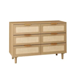 43.31" 6-Drawer Rattan Dresser For Living Room And Bedroom - ModernLuxe -Luxe Furniture Sale GUEST 938af7fc 3b13 4c05 8770 7e2c44b32b1c