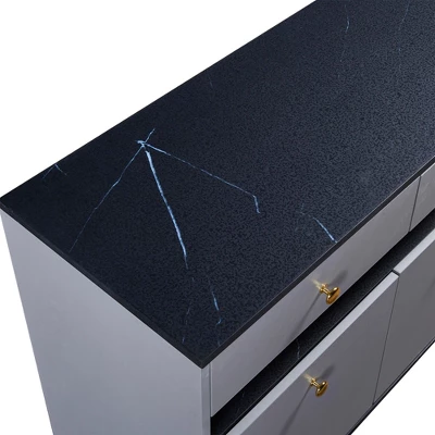 ModernLuxe Contemporary Dressing Table with Smart LED Lights and Marble Top 9 ModernLuxe Contemporary Dressing Table with Smart LED Lights and Marble Top - Image 7