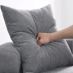 Modern Chenille Accent Reading Chair, High-Stretch Round Lounge Sofa-ModernLuxe -Luxe Furniture Sale GUEST 94fd811e 9a1b 4d7d 8872 dcca787937c0