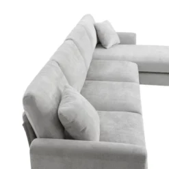 5-Seat L-Shaped Chenille Oversized Sectional Sofa Set With 2 Free Pillows, 4W-ModernLuxe -Luxe Furniture Sale GUEST 9560d849 3df5 4159 a7eb f7e9644e5311