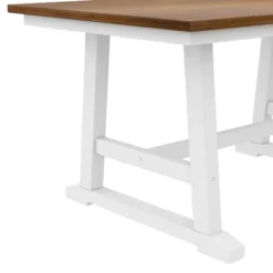 Farmhouse 6-Piece Wood Dining Table Set With Long Bench And 4 Dining Chairs-ModernLuxe -Luxe Furniture Sale GUEST 957391ca 0cce 4606 9868 d833b875e9ff