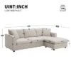 Modern L-shaped Sectional Sofa, Upholstered Couch With Convertible Ottoman And 2 Free Pillows-ModernLuxe 1 Modern L-shaped Sectional Sofa, Upholstered Couch With Convertible Ottoman And 2 Free Pillows-ModernLuxe -Luxe Furniture Sale GUEST 95d3e6d2 1a90 4ec4 b5d9 7815c856df5e