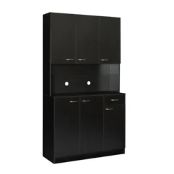 70.87" Tall Kitchen Hutch Cabinet, Pantry Storage Cabinet With 6-Doors, 1 Open Shelf And 1 Drawer - ModernLuxe -Luxe Furniture Sale GUEST 965a6f2b b257 4602 b5c7 e88724507dee