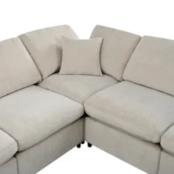 ModernLuxe Sectional Sofa, 7-Seater Oversized Sofa With Movable Ottoman, Chenille Upholstered Modular Sofa Couch -Luxe Furniture Sale GUEST 9745ea11 73c2 483a a6ae feed3312c9ff