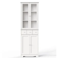ModernLuxe 3-Tier Modern Bookshelf with LED Lights and Glass Doors - White 17 ModernLuxe 3-Tier Modern Bookshelf with LED Lights and Glass Doors - White -Luxe Furniture Sale GUEST 99d86bc7 39f8 4557 b728 0b9a0983526b