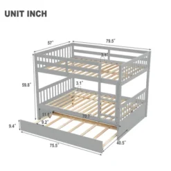 ModernLuxe Full Over Full Bunk Bed with Trundle and Ladder 9 ModernLuxe Full Over Full Bunk Bed with Trundle and Ladder -Luxe Furniture Sale GUEST 99f2ed18 e194 41ae 8ca1 2ab5687f2660