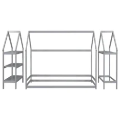 ModernLuxe Twin Size House Shape Floor Bed with 2 Detachable Stands 16 ModernLuxe Twin Size House Shape Floor Bed with 2 Detachable Stands -Luxe Furniture Sale GUEST 9a06db6c fc26 4c17 aef7 2b97eafc232d