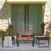 ModernLuxe 4-Piece All-Weather Wicker Outdoor Conversation Set -Luxe Furniture Sale GUEST 9a78f237 a6f5 4bd2 adf6 6fc1def27c7c