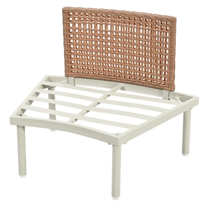 ModernLuxe 6/8-Piece Modular Half Moon Outdoor Sectional Set with Nesting Coffee Tables 12 ModernLuxe 6/8-Piece Modular Half Moon Outdoor Sectional Set with Nesting Coffee Tables - Image 10