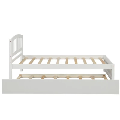 Twin Size Platform Bed Wood Bed Frame With Trundle-ModernLuxe 7 Twin Size Platform Bed Wood Bed Frame With Trundle-ModernLuxe - Image 5