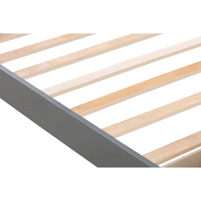 Twin Size Wood Platform Bed Frame With Storage Drawer And Slat Support-ModernLuxe 10 Twin Size Wood Platform Bed Frame With Storage Drawer And Slat Support-ModernLuxe - Image 8