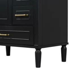 ModernLuxe 30" Freestanding Bathroom Vanity Cabinet with 3 Drawers and Gold Handles -Luxe Furniture Sale GUEST 9f3809f7 66c0 4bf6 b651 84191eaffe92