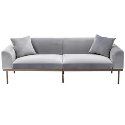 ModernLuxe Modern Velvet Loveseat Sofa with Metal Legs & Two Pillows 19 ModernLuxe Modern Velvet Loveseat Sofa with Metal Legs & Two Pillows -Luxe Furniture Sale GUEST a0c26083 dfb0 4b01 8d08 97e0614cc543