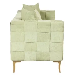 80.5" Modern Upholstered Sofa With Golden Metal Legs And 4 Pillows-ModernLuxe 24 80.5" Modern Upholstered Sofa With Golden Metal Legs And 4 Pillows-ModernLuxe -Luxe Furniture Sale GUEST a141f5c7 5cdc 416b 8a57 386f2acbc063