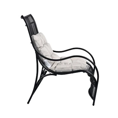 ModernLuxe 3-Piece Wicker Patio Furniture Set with Lounge Chair & Ottoman 7 ModernLuxe 3-Piece Wicker Patio Furniture Set with Lounge Chair & Ottoman - Image 5