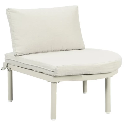 ModernLuxe 6/8-Piece Modular Half Moon Outdoor Sectional Set with Nesting Coffee Tables 14 ModernLuxe 6/8-Piece Modular Half Moon Outdoor Sectional Set with Nesting Coffee Tables - Image 12