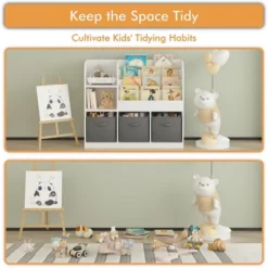 ModernLuxe Kids Bookcase and Toy Organizer with 3 Fabric Drawers - White 13 ModernLuxe Kids Bookcase and Toy Organizer with 3 Fabric Drawers - White -Luxe Furniture Sale GUEST a3d689d1 1e21 4895 8bc8 f231869d055b