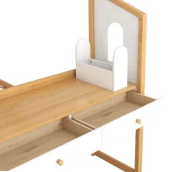 Full Size Platform Bed With Built-in Desk, Two Drawers And Individual Pen Storage - ModernLuxe -Luxe Furniture Sale GUEST a4c0c342 9d41 43e0 ad71 3171beb23382