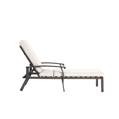ModernLuxe Aluminium Cast Patio Chaise Lounge with Adjustable Backrest 4 ModernLuxe Aluminium Cast Patio Chaise Lounge with Adjustable Backrest - Image 2