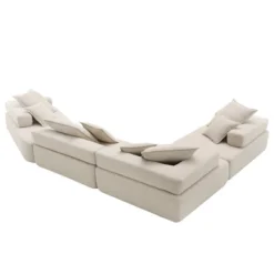 1/2/3/4pcs Oversized Modular Sectional Sofa, Boucle Convertible Floor Sofa Couch Set 4B -ModernLuxe -Luxe Furniture Sale GUEST a532684b 3df5 4cc8 90a3 807c2a2ea3c2