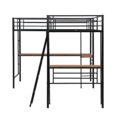 ModernLuxe Twin Size Metal Loft Bed with Dual Built-in Desks - Black 21 ModernLuxe Twin Size Metal Loft Bed with Dual Built-in Desks - Black -Luxe Furniture Sale GUEST a53ca903 0631 4e86 8cbf 44bc776d722a