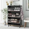 Freestanding Shoe Cabinet With Hooks, 3 Flip Drawers And Adjustable Panels - ModernLuxe 1 Freestanding Shoe Cabinet With Hooks, 3 Flip Drawers And Adjustable Panels - ModernLuxe -Luxe Furniture Sale GUEST a5f0afd2 cf16 474c 9ee7 4259a5d5177a
