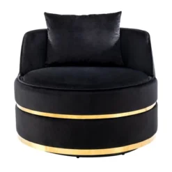 ModernLuxe Velvet Swivel Barrel Accent Chair with Plush Lumbar Cushion 21 ModernLuxe Velvet Swivel Barrel Accent Chair with Plush Lumbar Cushion -Luxe Furniture Sale GUEST a6536d52 c5e2 41fa b51c c348955a965c