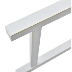 ModernLuxe White Outdoor Garden Bench with Decorative Floral Backrest - 3-Seat Metal Patio Seat -Luxe Furniture Sale GUEST a8af495c 8056 4e93 a03b 7c1561e2fa50